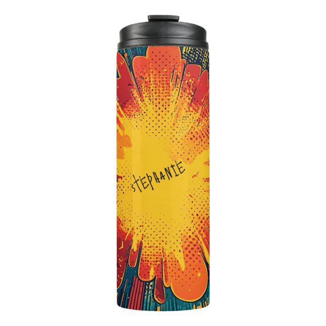 Comic Style Pop Art Explosion (1) Thermal Tumbler (Front)