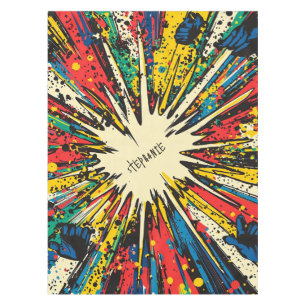 Comic Style Pop Art Explosion (2) Tablecloth