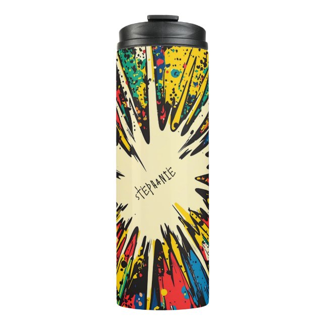 Comic Style Pop Art Explosion (2) Thermal Tumbler (Front)