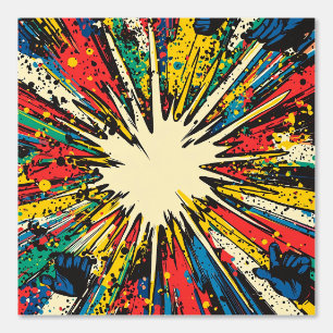 Comic Style Pop Art Explosion (2) Wallpaper