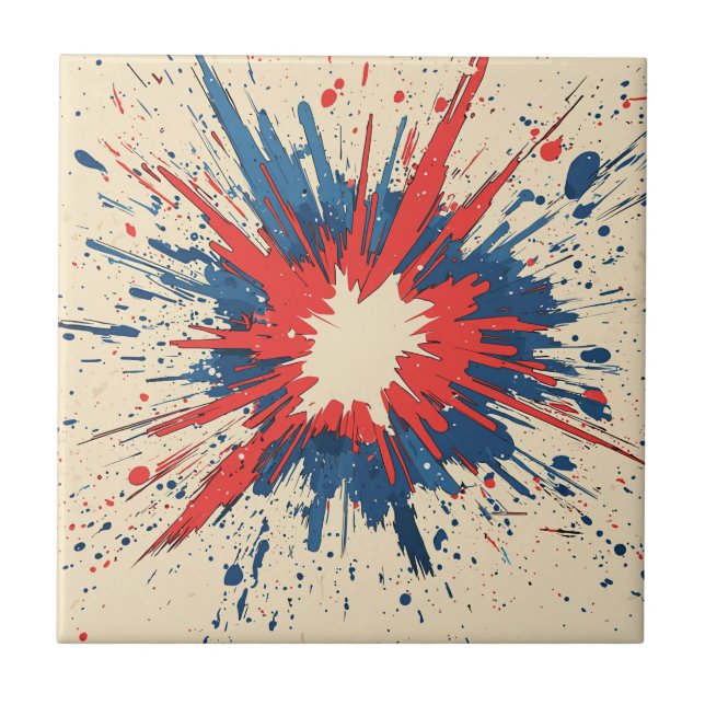 Comic Style Pop Art Explosion (5) Tile (Front)