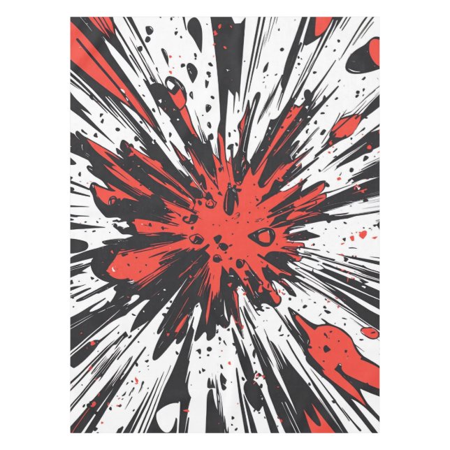 Comic Style Pop Art Explosion (7) Tablecloth (Front)