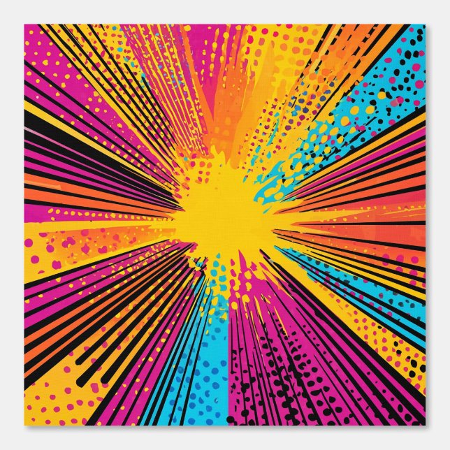 Comic Style Pop Art Explosion (9) Wallpaper (Front)