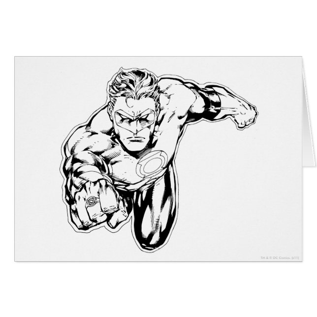 Comic Style - Ring in front, Black and White (Front Horizontal)