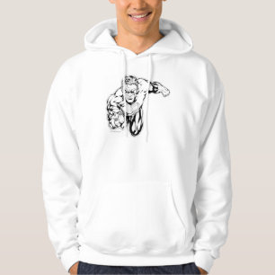 Comic Style - Ring in front, Black and White Hoodie