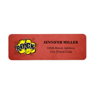 Comic style rock illustration