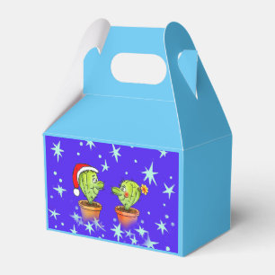 Comic-Zeichnung mit Neujahrskaktus Favour Box