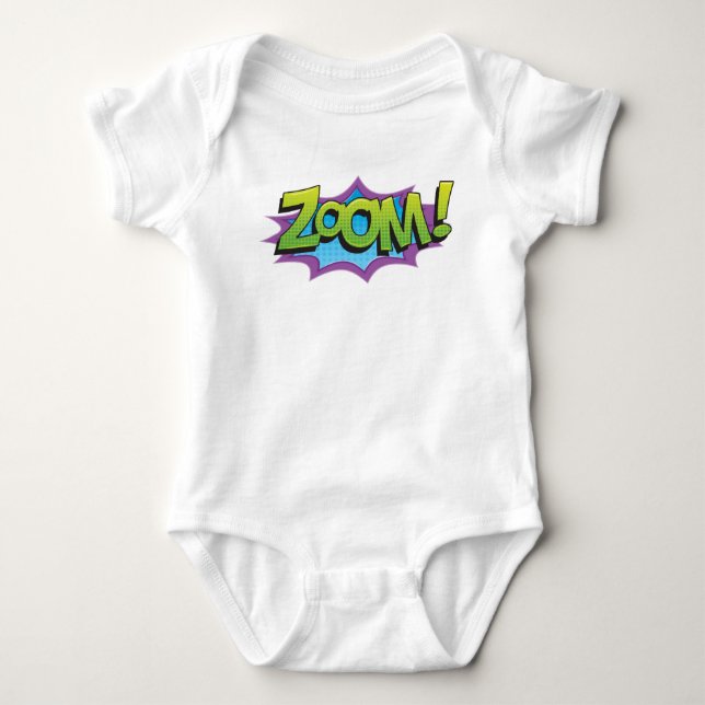 Comic Zoom! Baby Bodysuit (Front)