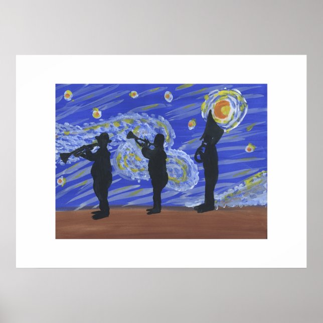 Comical Brass Band Jazz Fest Krewe Poster (Front)