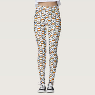 COMICAL CAT! CAT LADY stretchy and comfy Leggings