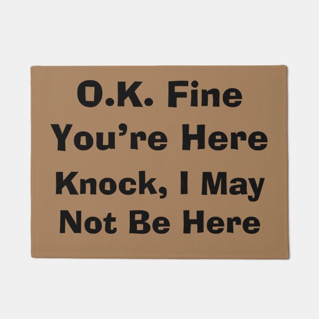 Comical , edit text doormat (Front)