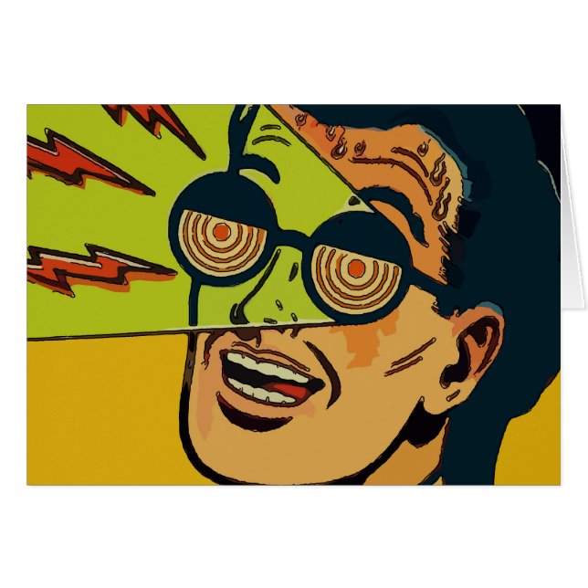 Comical Eye Glass Man (Front Horizontal)