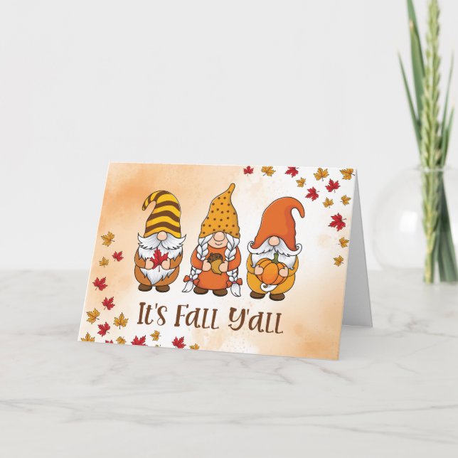 COMICAL & FRIENDLY "THANKSGIVING" WISHES CARD (Front)