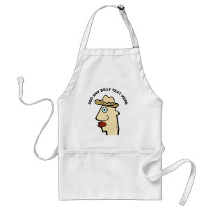Comical Head, add edit text, Standard Apron