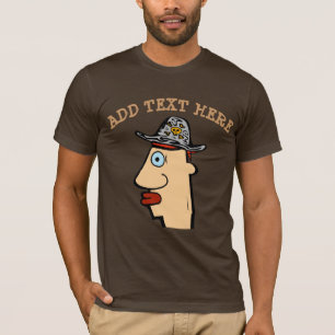 Comical Head as a Pirate T-Shirt