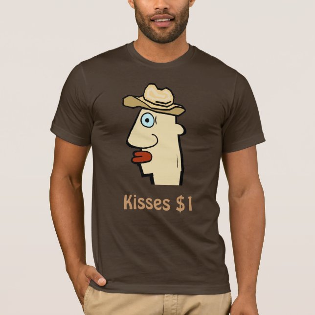 Comical Kisses $1,  T-Shirt (Front)
