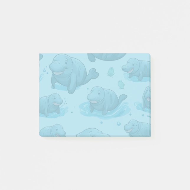Comical Manatees Post-it Notes (Front)