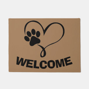 Comical  Pet Paw , edit text Doormat