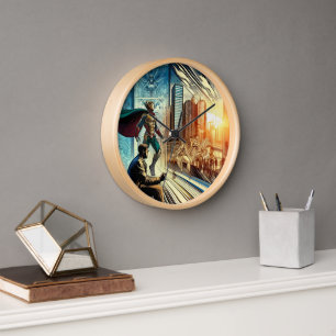 Comics art image  clock