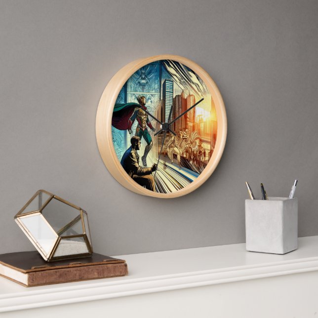Comics art image  clock (Office)