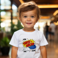 Comics Book Style Threenager Toddler T-shirt