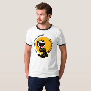 Comics Cartoon Cat Men's Ringer T-Shirt