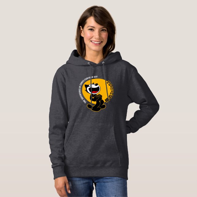 Comics Cartoon Cat | Women's  Hoodie (Front Full)