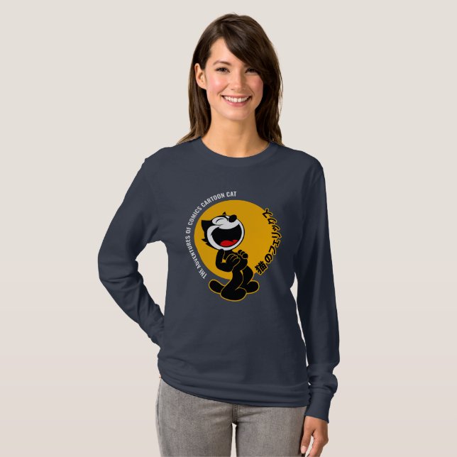 Comics Cartoon Cat | Women's Long Sleeve T-Shirt (Front Full)