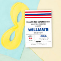 Comics Colour Birthday Invitation