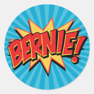 Comics Geeks 4 Bernie Classic Round Sticker