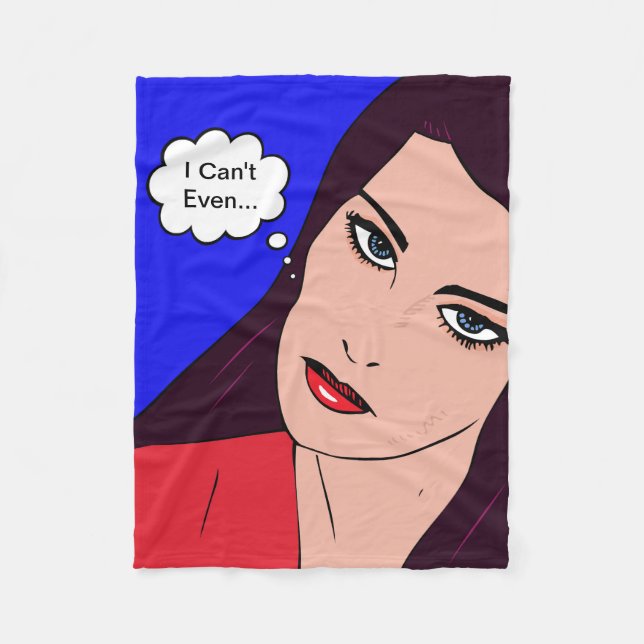 Comics Girl #14 Fleece Blanket (Front)