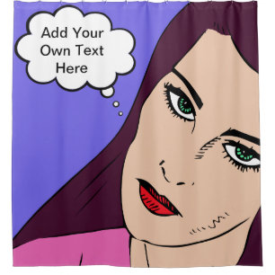 Comics Girl #1 Shower Curtain