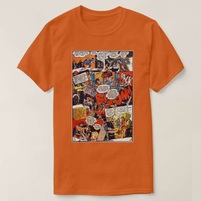 Comics scene Onomatopoeia Plethora old comics aest T-Shirt (Design Front)