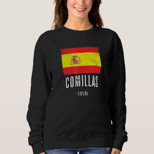 Comillas Spain Es Flag City Bandera Ropa Sweatshirt