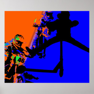 Comin' Through - Motox and Scooter   Poster