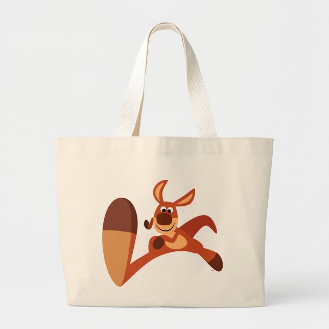 "Coming!!" Cute Cartoon Kangaroo Bag (Front)