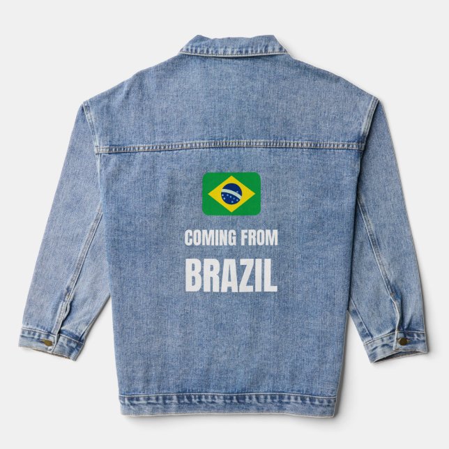 Coming from Brazil Denim Jacket (Back)