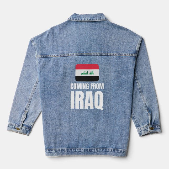 Coming from Iraq Denim Jacket (Back)