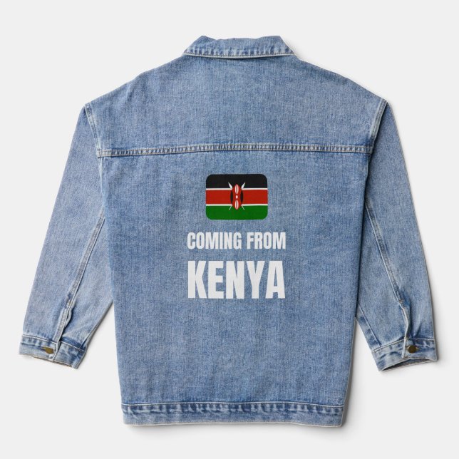 Coming from Kenya Denim Jacket (Back)