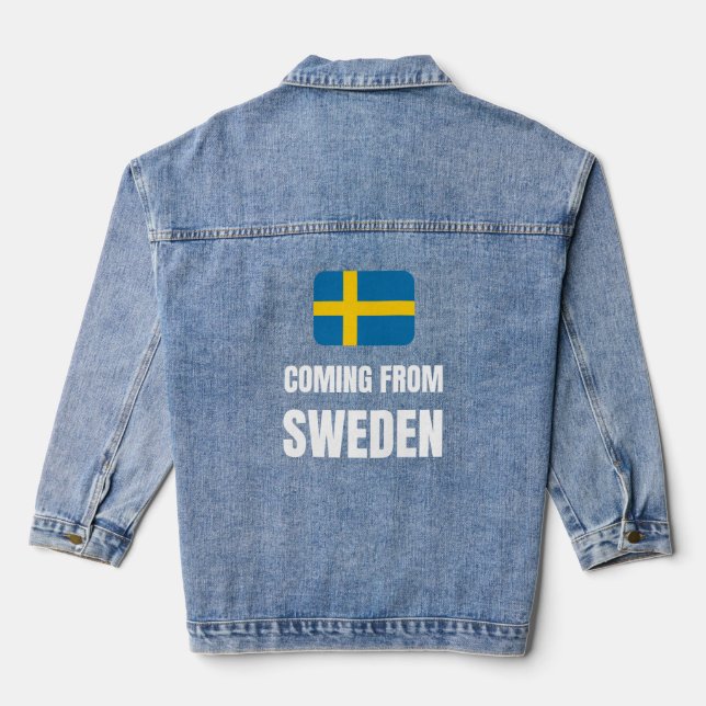 Coming from Sweden Denim Jacket (Back)