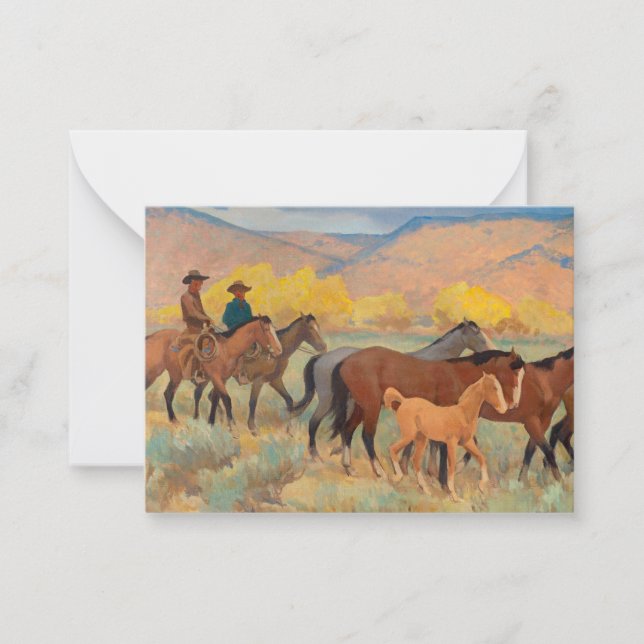 Coming Home, 1942 by Maynard Dixon Card (Front)