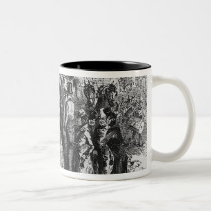 Coming home from church Two-Tone coffee mug