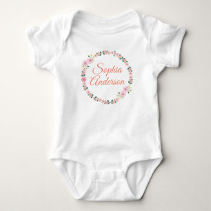 Coming Home Outfit Personalised Baby Girl Bodysuit