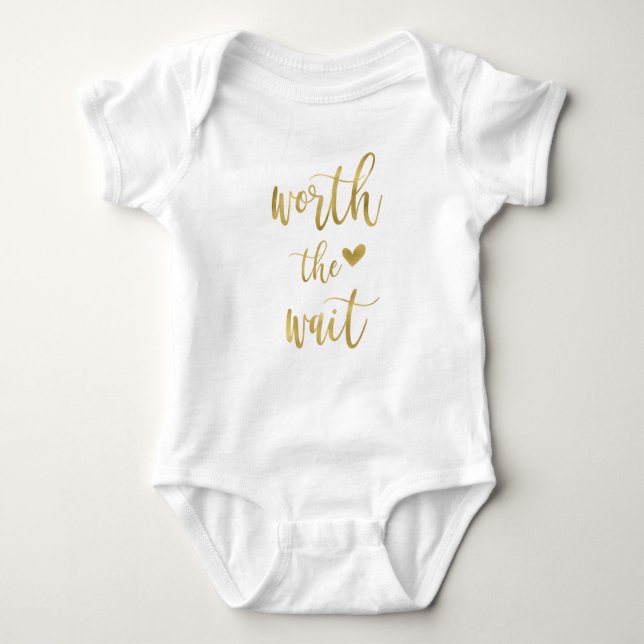 Coming Home, worth the wait, Hello World baby girl Baby Bodysuit (Front)