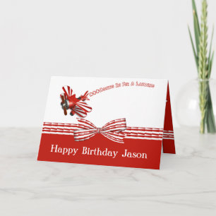 Coming In For Landing Aeroplane Birthday Card