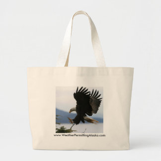 Coming in for landing,... large tote bag