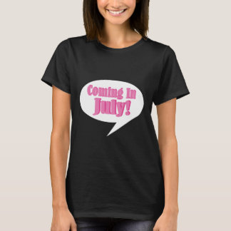 Coming In July Maternity T Shirt