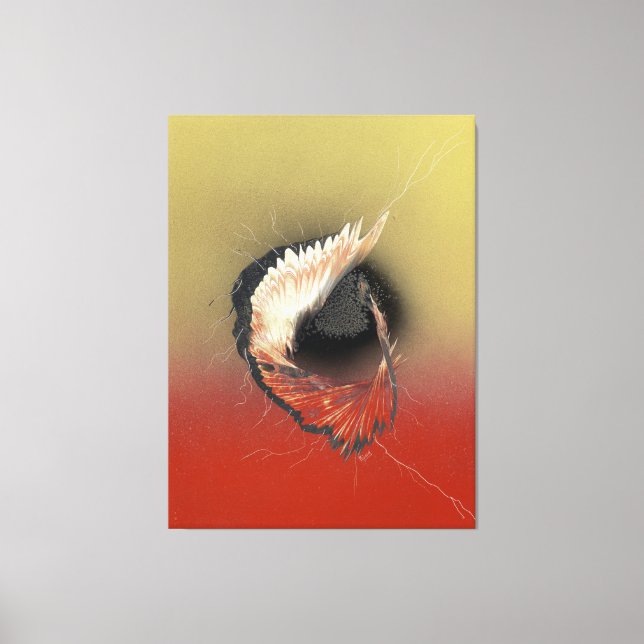 Coming in on a Wing and a Prayer Canvas Print (Front)