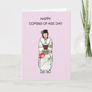 Coming of Age Day Japan Card