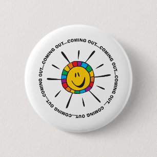 Coming Out 6 Cm Round Badge